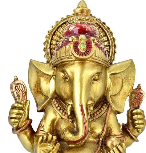 Ganesha Statue Elephant Hindu God 9 5 Inch Tall Resin Ganesh Idol