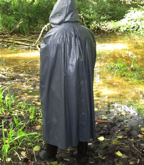 Kleppercape Klepper Poncho Cape Mantel Gummi Rubber Pvc Raincoat