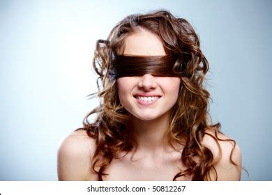 Portrait Nude Woman Curls Covering Eyes Stock Photo 50812267 Shutterstock