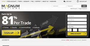 Magnum Options Reviews Deposit Demo Binary Options Trading Info