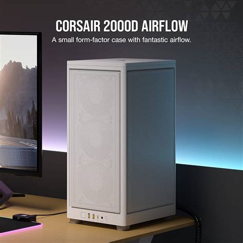 Case Gamer Corsair 2000d Airflow Mini Itx White Cc 9011245 Ww Ninja Hardware