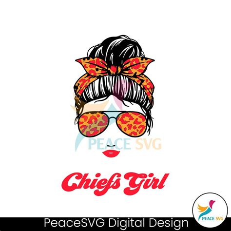 Retro Chiefs Girl Kansas City Football Svg Peacesvg