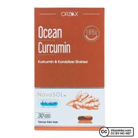 Orzax Ocean Curcumin 30 Kapsül | Dermolist.com
