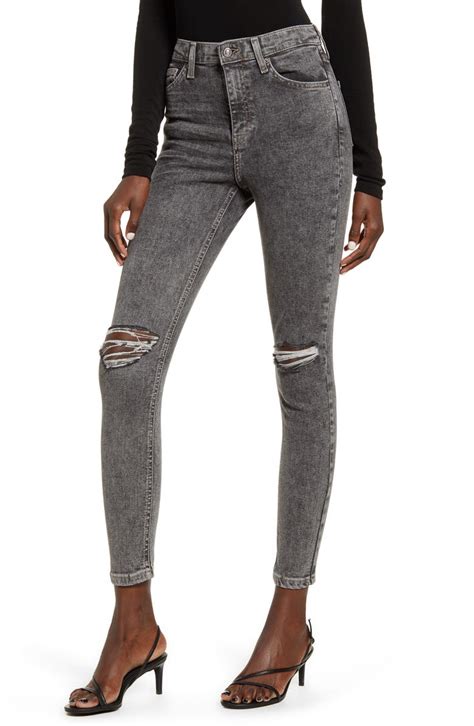 Topshop Ripped Acid Wash Ankle Skinny Jeans Nordstrom