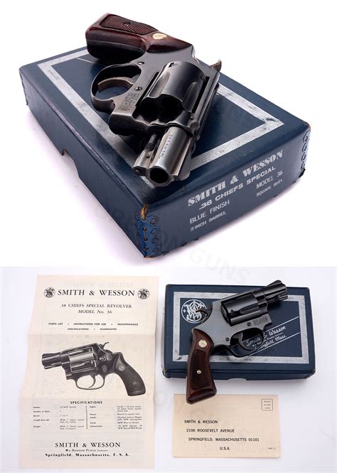 Smith Wesson S W Model 36 Chiefs Special 38 Spl 2 Inch Barrel Nib