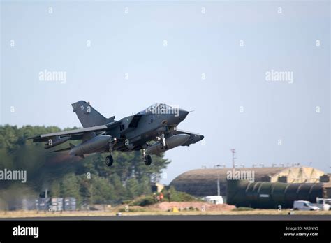 Raf Tornado Gr Squadron Take Off Afterburner Stock Photo Alamy