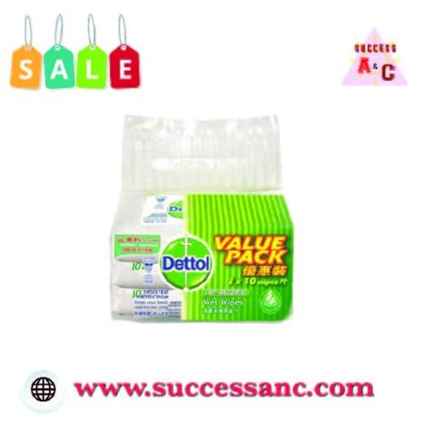 Dettol Anti Bacterial Wet Wipes 10s X 3 Value Pack Original Shopee Malaysia