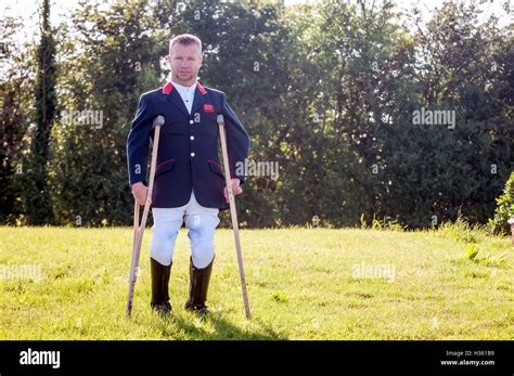 Lee Pearson Paralympian Dressage Competitor At Hickstead Showground