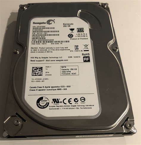 ST250DM000 Seagate Barracuda 250GB 7200 RPM 3.5" SATA HDDS *TESTED+ ...