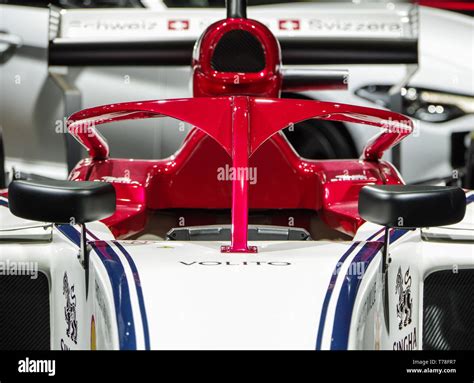 Alfa Romeo Formula 1 racing car front view Stock Photo - Alamy