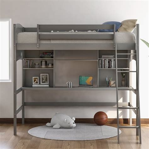 Girls Loft Bed With A Desk And Vanity Foter