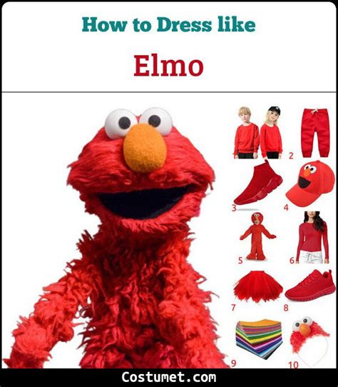 Elmo (Sesame Street) Costume for Cosplay & Halloween | Sesame street costumes, Elmo costume, Elmo