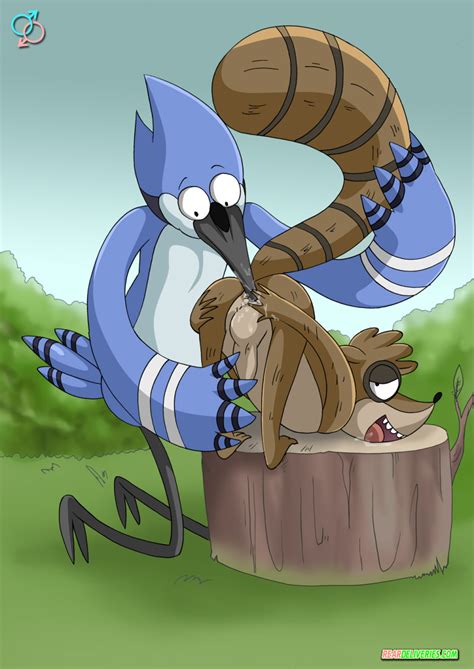 Rule 34 Anthro Cartoon Network Duo Fur Male Mammal Mordecai Nude Outside Penis Raccoon Regular