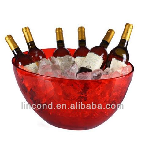 Acrylic Clear Large Disposable Plastic Wine Beer Champagne Cooler Ice