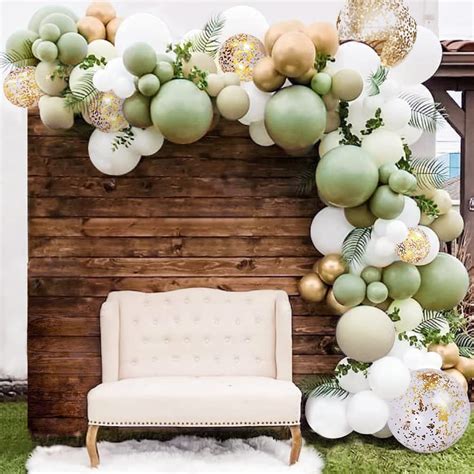 Buy Sweet Baby Co Sage Green Balloon Garland Kit For Neutral Arch With