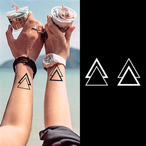 Small Triangle Temporary Tattoo