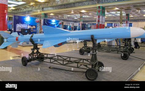 Iranian Made Noor C 802 Anti Ship Cruise Missile Displayed At The