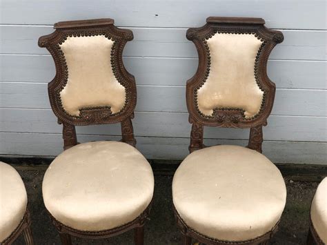 Proantic Suite Of Four Louis Xvi Style Lyre Back Chairs