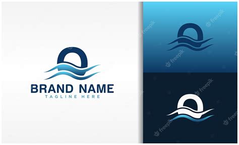 Premium Vector Letter O Logo With Wave Design Template