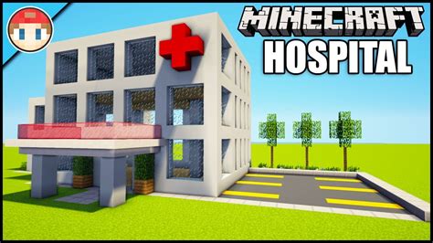 Minecraft How To Build An Easy Hospital Youtube