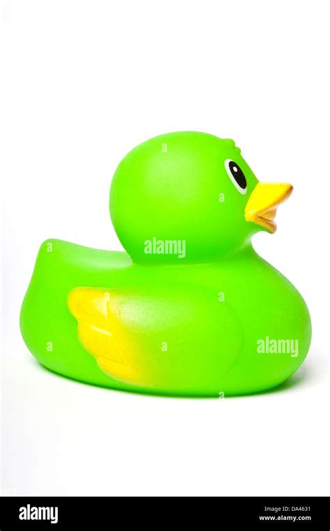 green toy rubber duck Stock Photo - Alamy