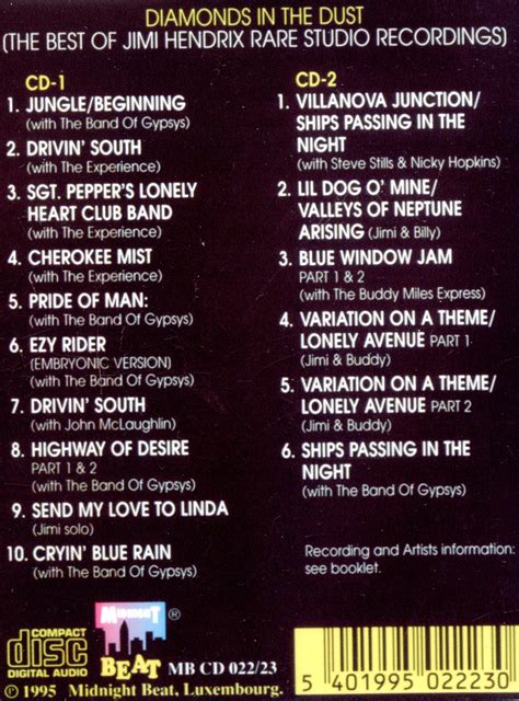 Jimi Hendrix – Diamonds in the Dust (2 CD) - Thecdbunker