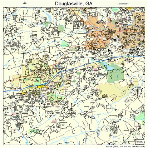 Douglasville Georgia Street Map 1323900