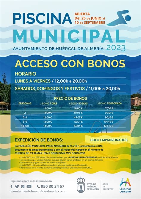 Hu Rcal De Almer A Abrir La Piscina Municipal El De Junio Y Volver