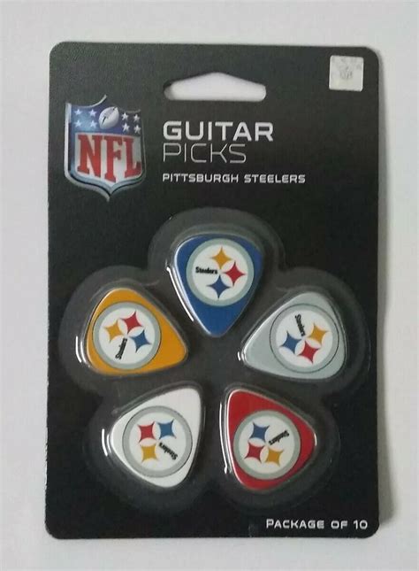 The Sports Vault Woodrow Guitar Nfl Pittsburgh Steelers Guitar Picks Ebay