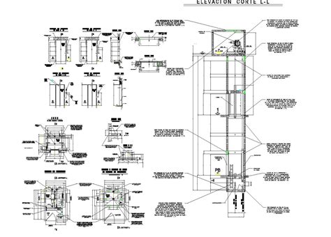 Elevator Drawings Details Elevation And Plan Dwg File Cadbull | Images ...