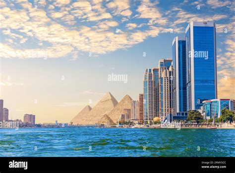 Great View Of Ancient And Modern Cairo Egypt Stock Photo Alamy