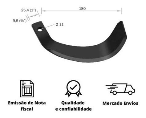 10 Enxada Faca Rotativa P Tobatta T140 Yanmar Tc10 Até Tc14 Frete grátis