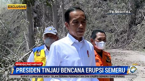 Jokowi Pastikan Penanganan Pengungsi Dan Relokasi Korban Erupsi Semeru