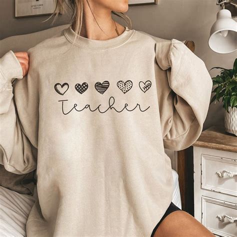 Teacher Sweatshirt Minimal Teacher Boho Teacher Sweater Teacher