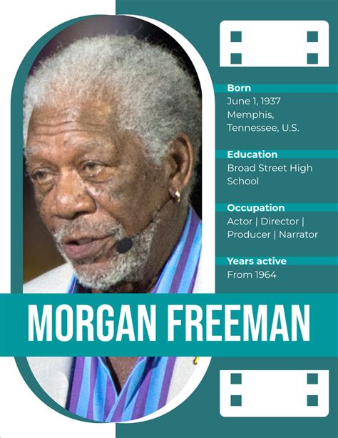 Morgan Freeman Biography | Biography Template