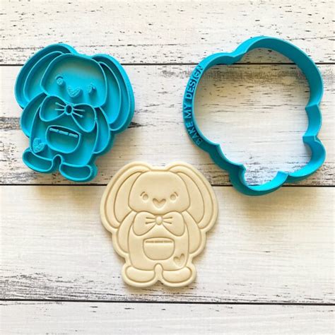 Easter Bunny Cookie Cutter And Embosser Set Bake My Design