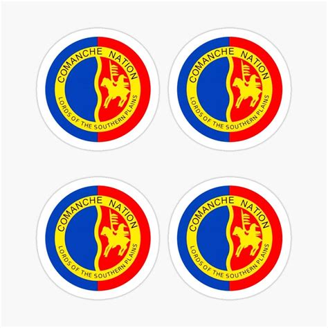 Indigenous Comanche Indian Nation Tribal Flag Sticker Pack Sticker By