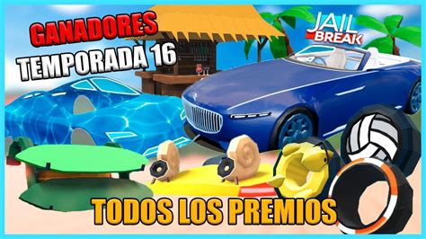 Los Ganadores De La Temporada Jailbreak Verano Y Playa Roblox