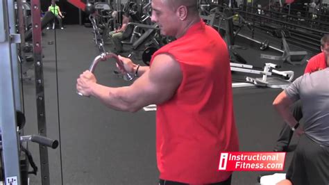 Close Grip Tricep Push Downs Youtube