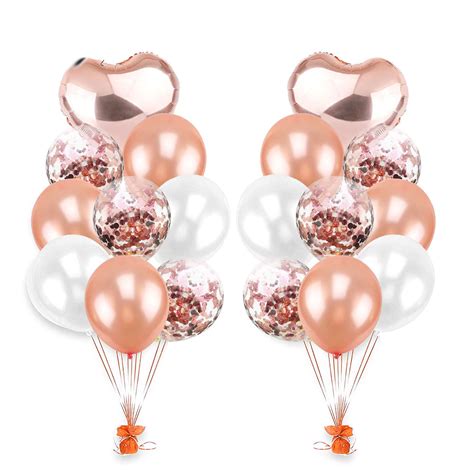 Bouquet De Ballons Rose Gold Ballonsballons Imprimés