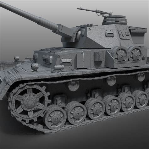 D Model Pzkpfw Panzer Iv Ausf F G H Vr Ar Low Poly Cgtrader