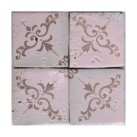 Zellige Pink Pattern Cm X Cm Cement Tile Usa