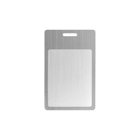 Metal Nfc Card In Black With Nxp Ntag213 Chip