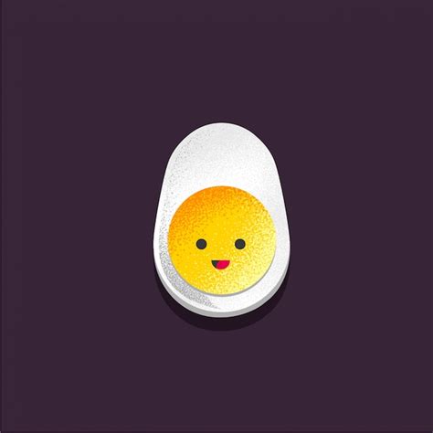 Premium Vector Cute Egg Character Funny Kawaii