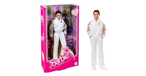 Barbie The Movie Ken In White And Gold Tracksuit Barbie The Movie