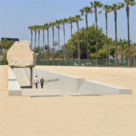 'Levitated Mass' by Michael Heizer in Los Angeles, CA (Google Maps) (#2)