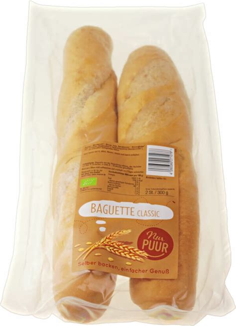 Nur Puur Bio Baguette Classic 2 Stück 6 x 300g online kaufen