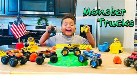 Monster Trucks For Kids Monster Jam Toys For Children Youtube