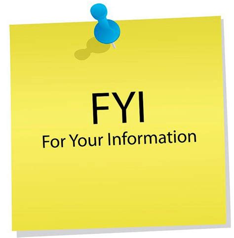 FYI что это значит, как расшифровывается аббревиатура