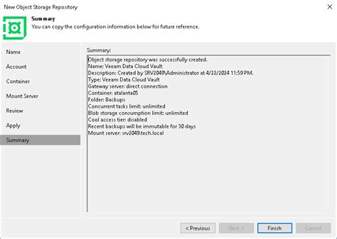 Step Finish Working With Wizard User Guide For Vmware Vsphere